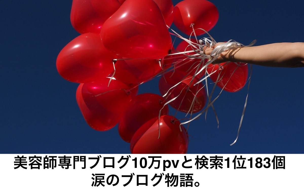 美容師専門ブログ10万pvと検索1位183個。向川利果